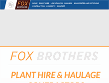 Tablet Screenshot of foxbrothers.co.uk